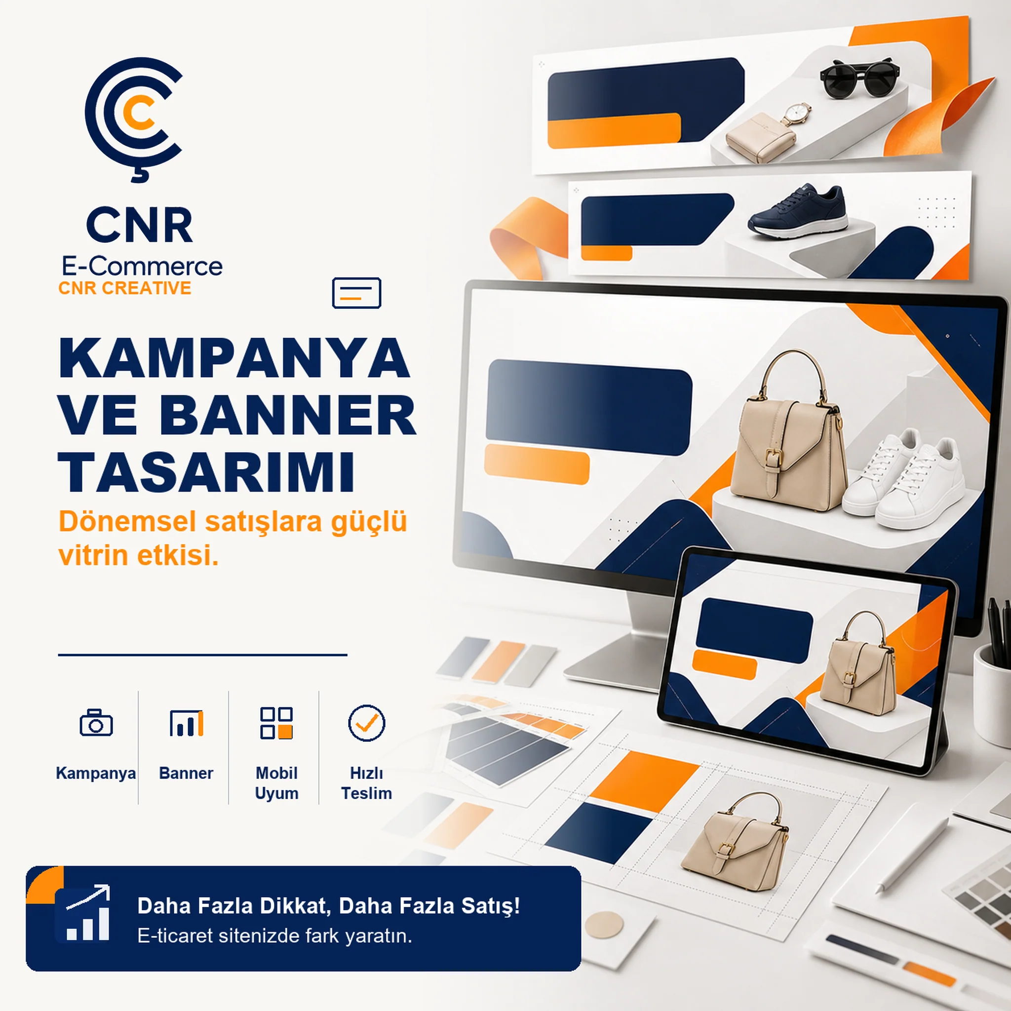 Kampanya ve Banner Tasarımı için indirim ve lansman banner illüstrasyonu