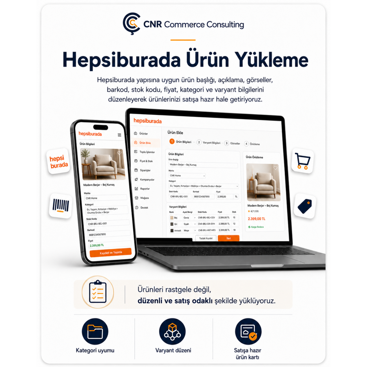 Hepsiburada Ürün Yükleme
