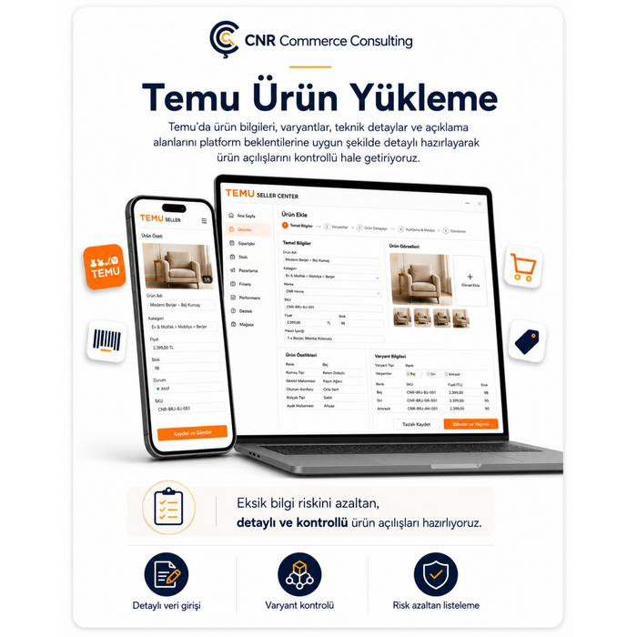 Temu Ürün Yükleme