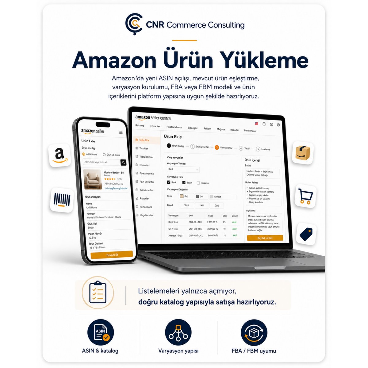 Amazon Ürün Yükleme