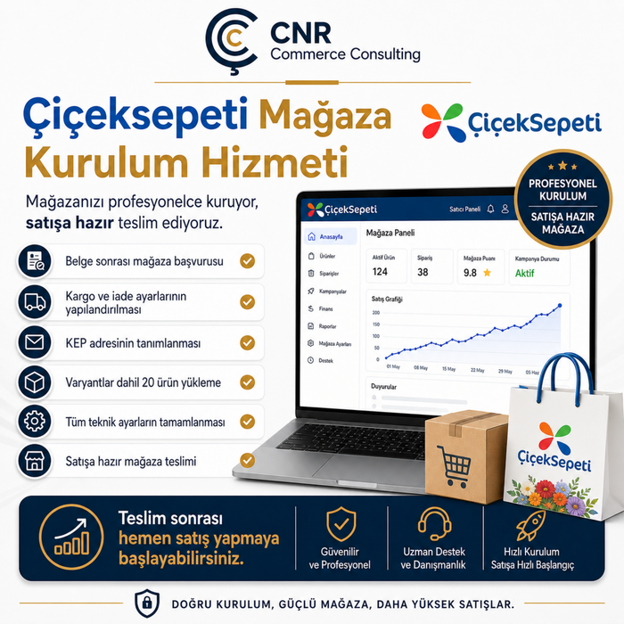 Çiçeksepeti Mağaza Kurulumu